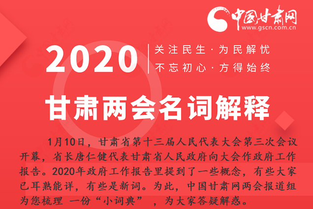 2020甘肅兩會|漲知識！政府工作報告23個新名詞，最全解釋來了