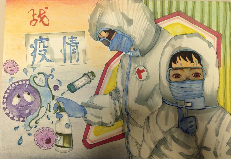 “疫情當(dāng)前，孩子們有‘畫’說”作品展播（三十五）