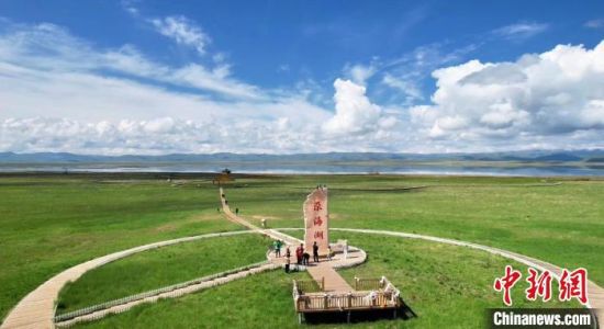 2024年6月，甘肅甘南州碌曲縣尕海湖。(資料圖)高瑩 攝